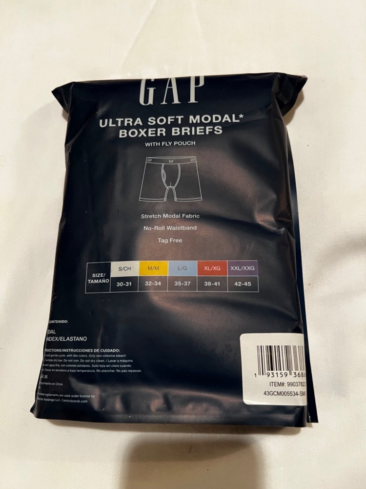 Gap Boxer Brief Grey Medium 4 Pack Ultra Soft Modal