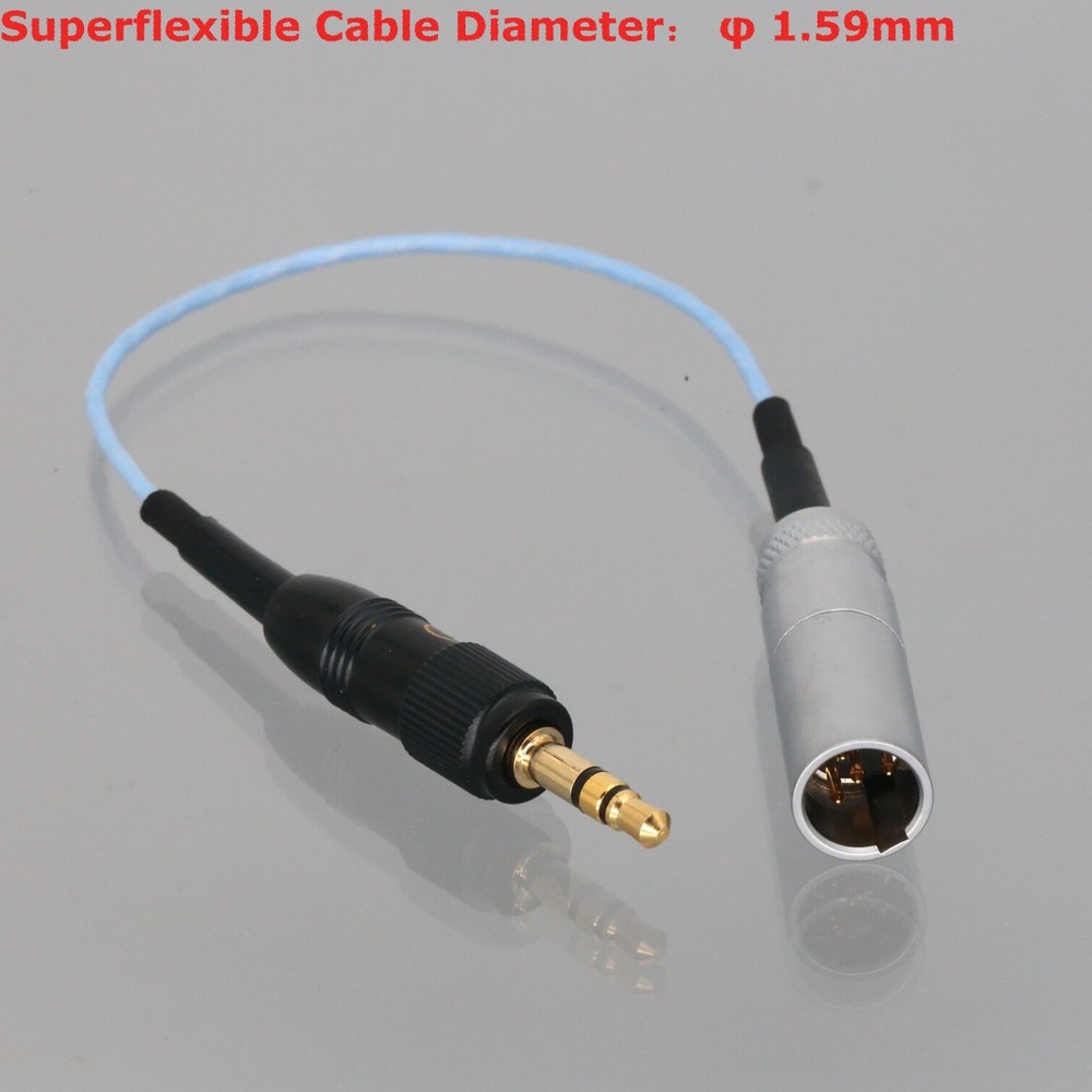 Mini-XLR TA4M 4P Male to Push-Pull 3.5mm Stereo Plug Cable Transmitter Bodypack