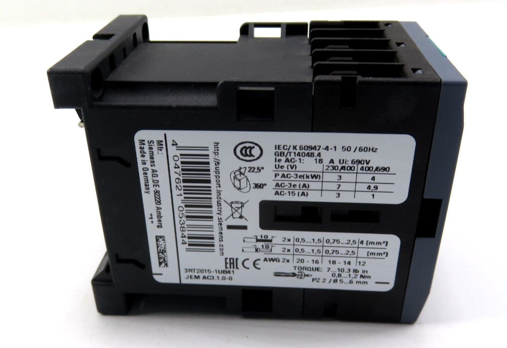 Siemens 3RT2015-1UB41 Power Contactor