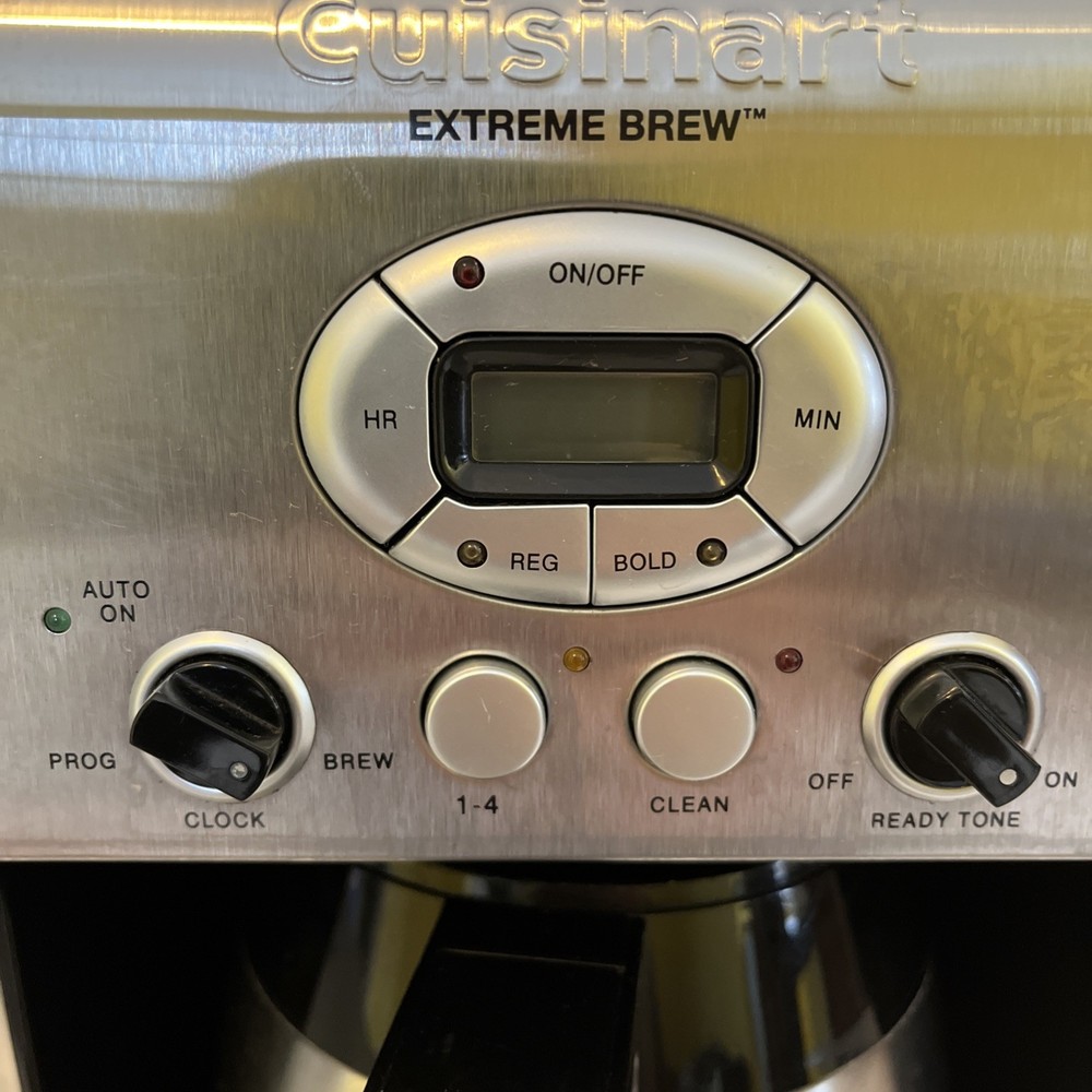 Cuisinart DCC-2750 Extreme Brew 12-Cup Programmable Coffee Maker Silver & Black