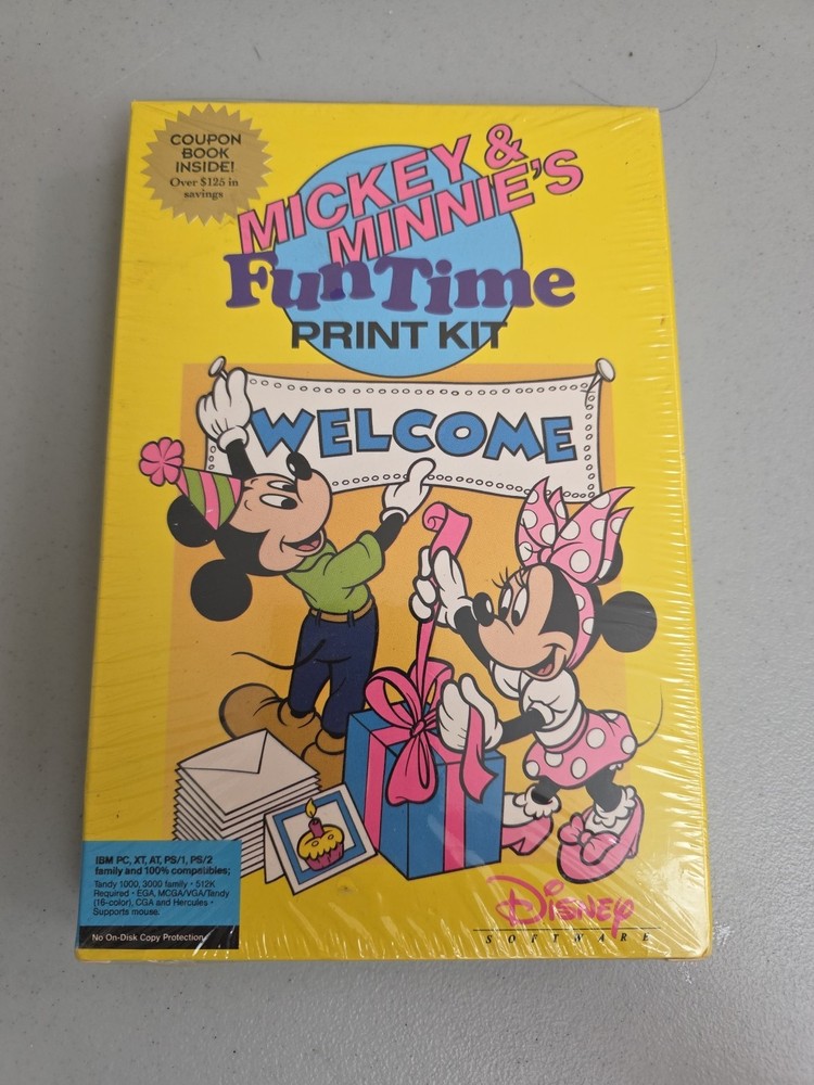 Mickey & Minnie’s Fun Time Print Kit NIB