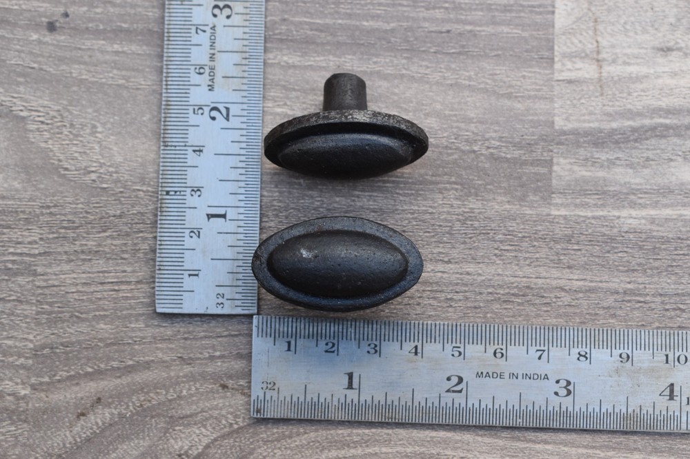 Vintage oval shape cast iron cabinet drawer door gate knobs handles pull 10 pcs