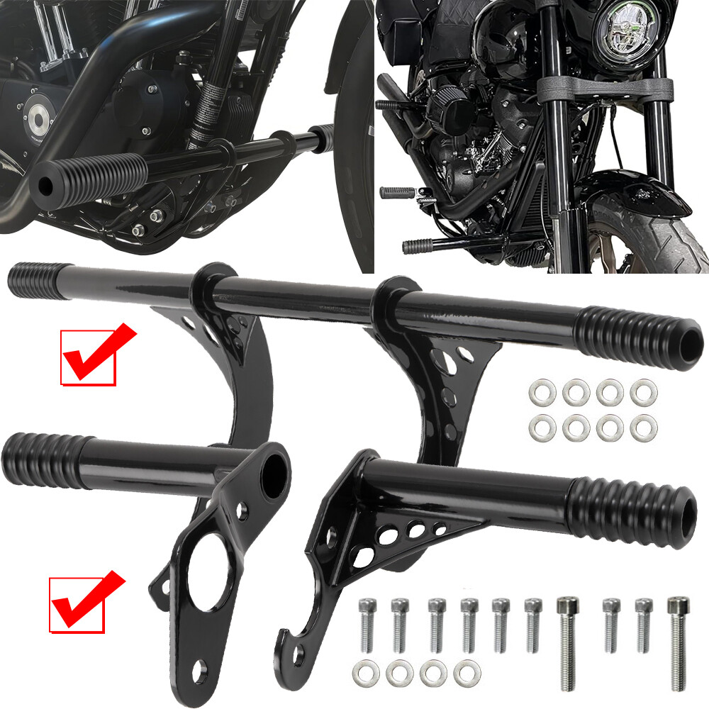 For Harley Softail Front & Rear Engine Guard Crash Bar Low Rider StreetBob 18-25