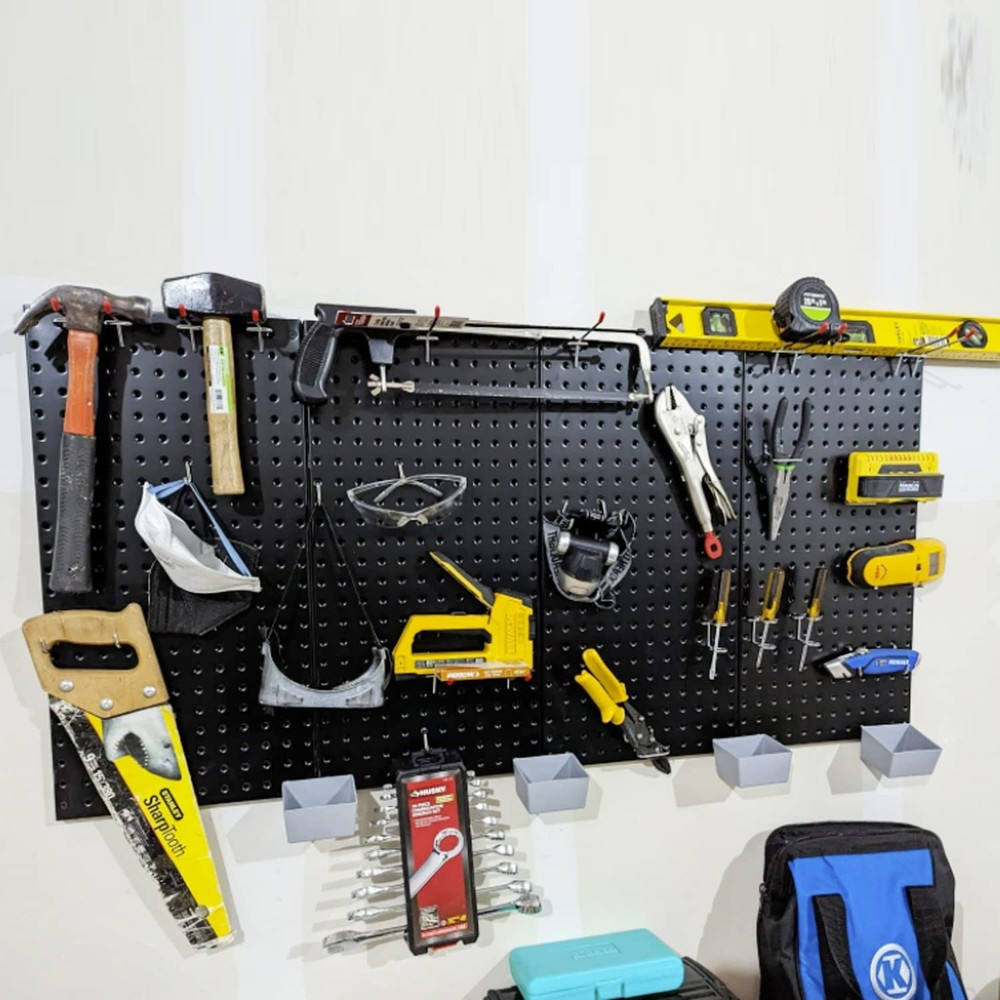 Pegboard Organizer Garage Storage - 48pcs Pegboard Hooks Set, Pegboard Tool O...