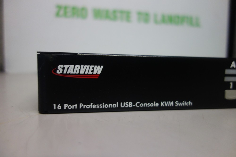 StarTech.com 16 Port 1U Rack mount VGA USB KVM Switch (SV1631DUSB)