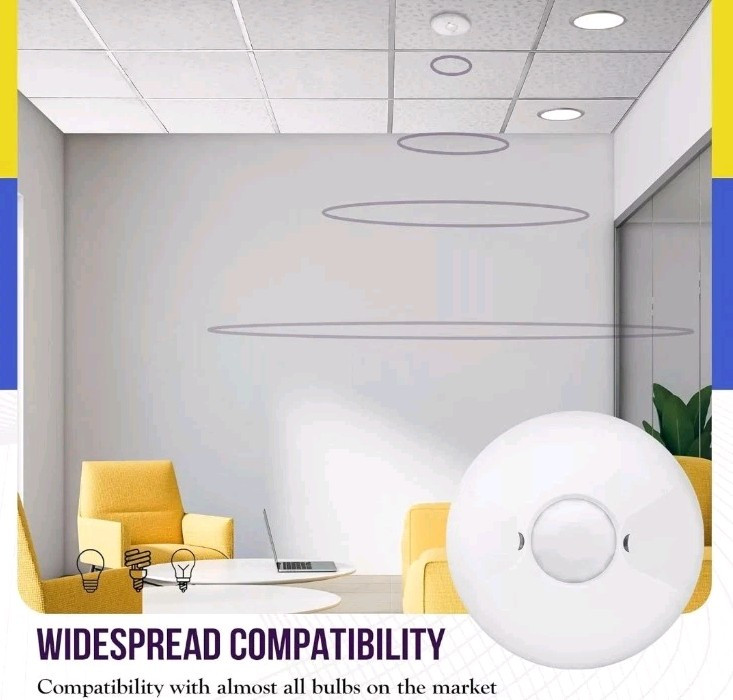 Adjustable Sensitivity PIR Ceiling Sensor for Enhanced Security and Convenience
