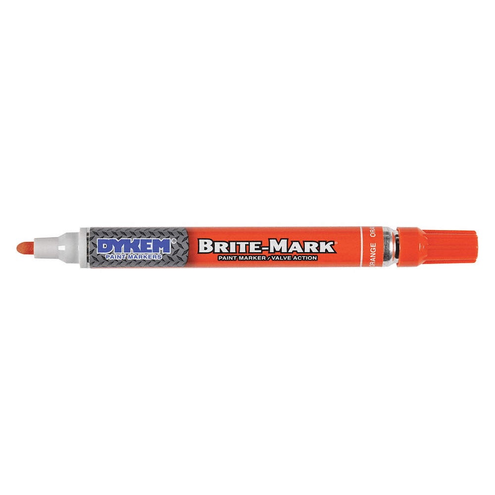 DYKEM 84005 Paint Marker, Permanent, Orange 2GKT7