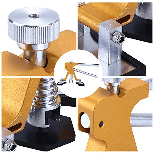 Gliston Auto Dent Puller Kit - Adjustable Golden Dent Remover Tools Paintless &