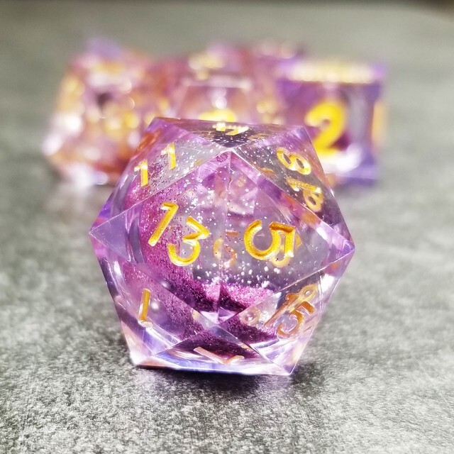 Sage's Spirits - Arcane Spirits Liquid Core Sharp Edge Resin Dice Set