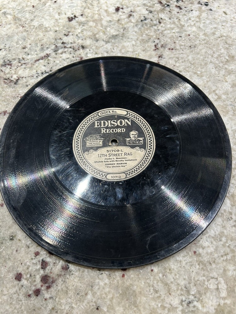 Edison Record Johnny Marvin 12th Street Rag Untested