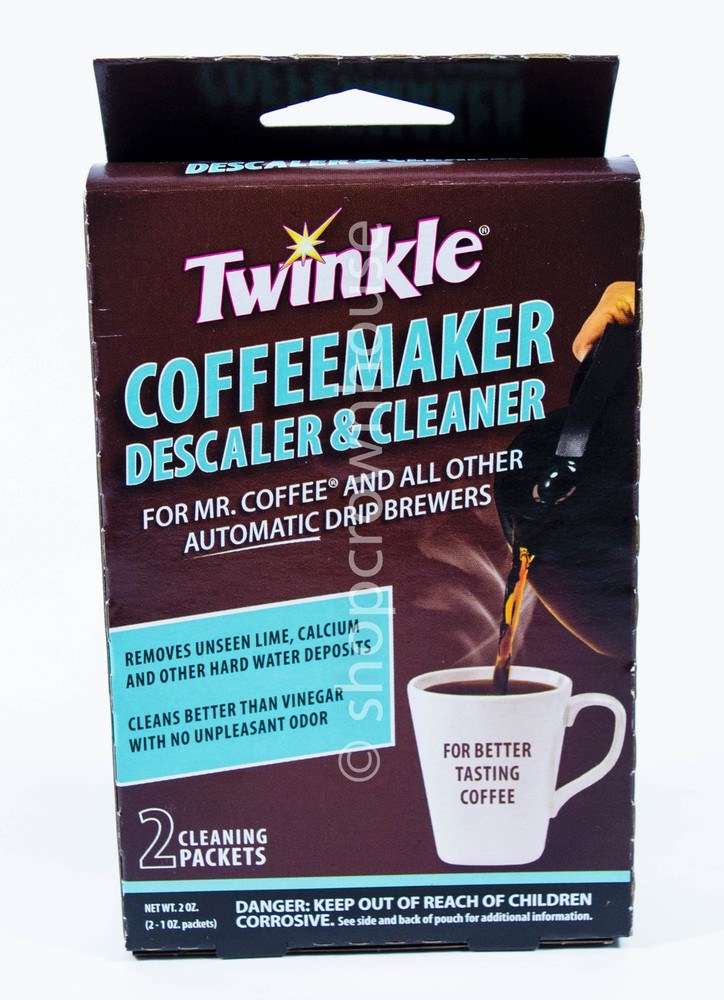 1 Twinkle Coffee Maker Descaler & Cleaner Mr. Coffee 2oz box = 2 packets