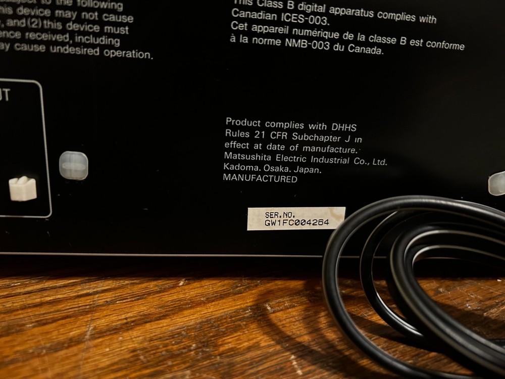 Working Technics SL-MC4 60+1 CD Changer Player MASH DAC