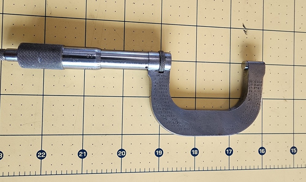 STARRETT. NO. 2 1"-2" OUTSIDE MICROMETER