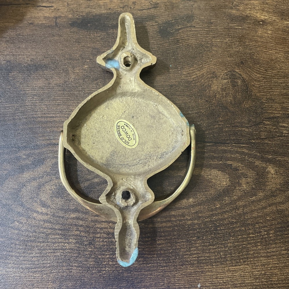 Vintage Solid Brass Dowco Door Knocker No Hardware