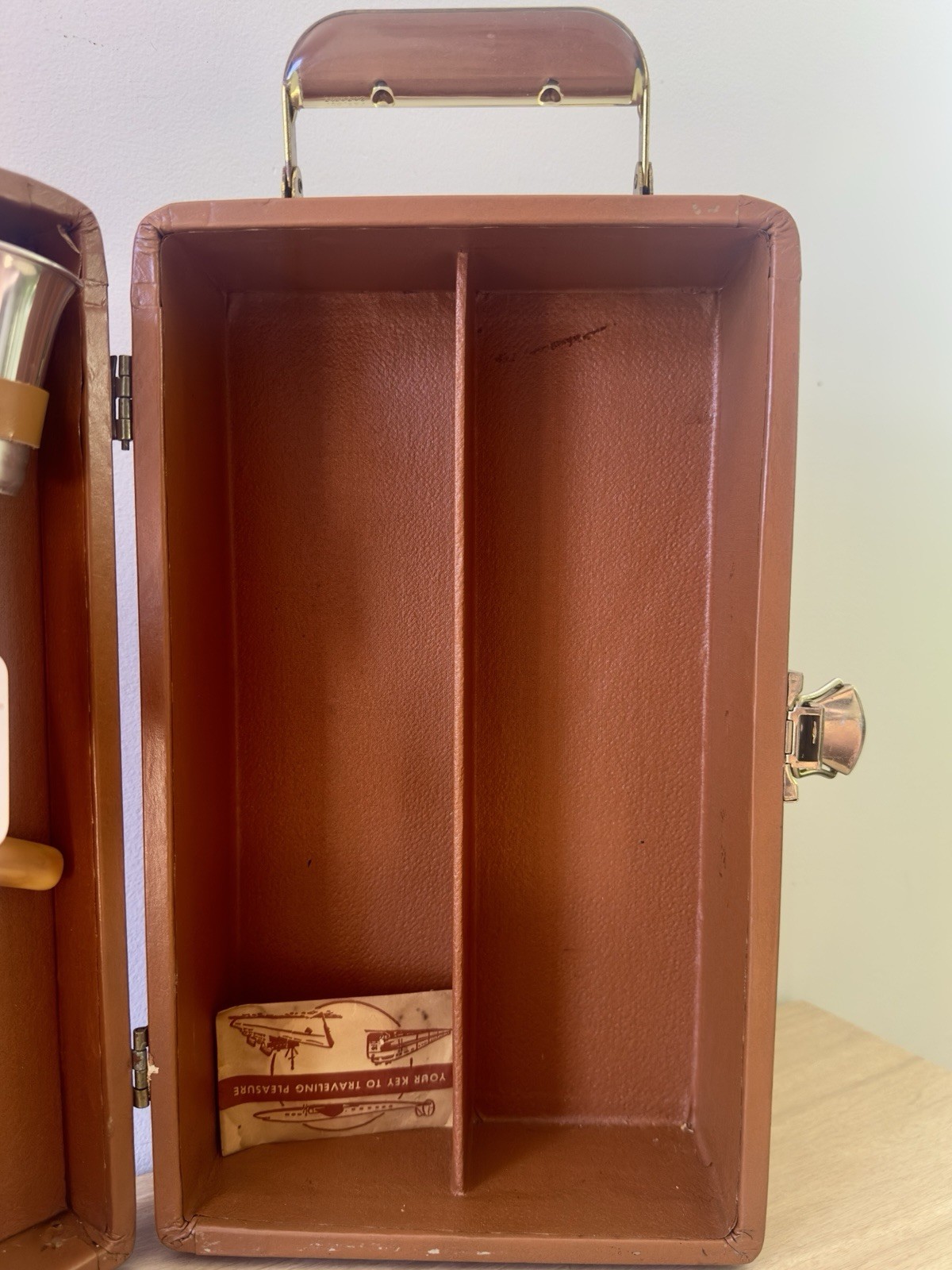 Vintage Trav-L-Bar Portable Cocktail Case • Complete With Barware & Key • MCM