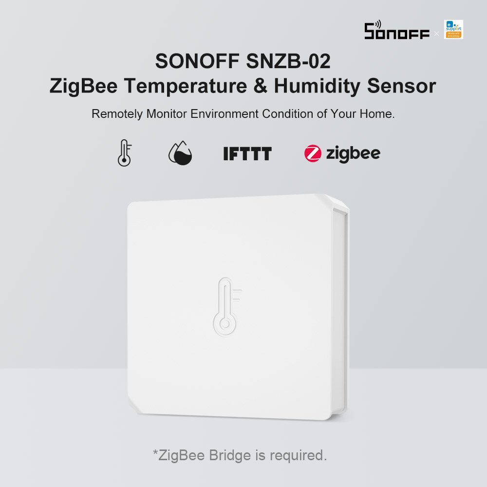 3PC SONOFF SNZB-02 Zigbee Temperature and Humidity Sensor Smart Home App control