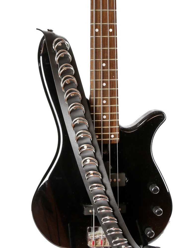 2 1/4" Wide D Ring Ring Style Goth Classic Guitar Strap