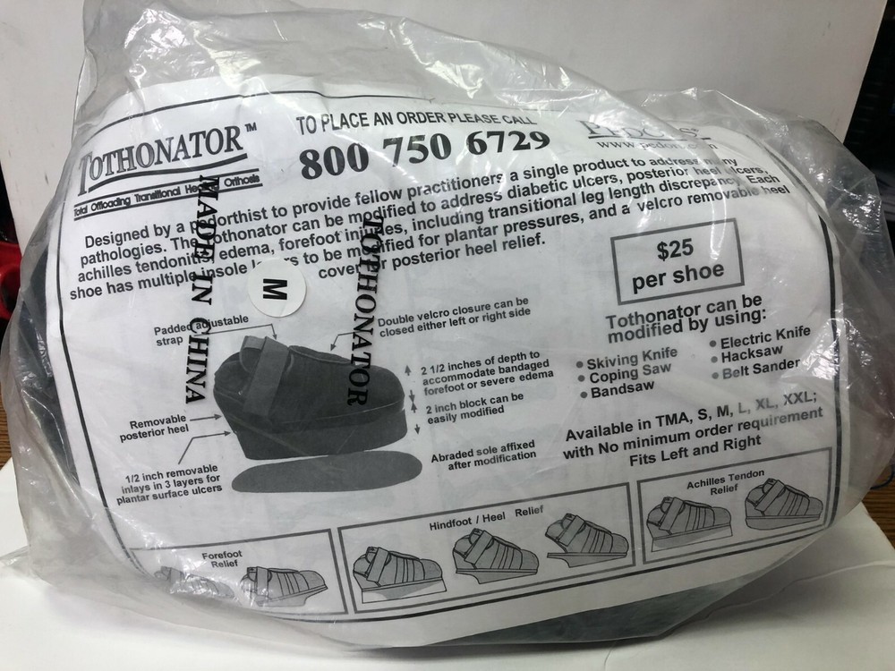 Tothonator (Total Offloading Transitional Healing Orthosis) Size Medium