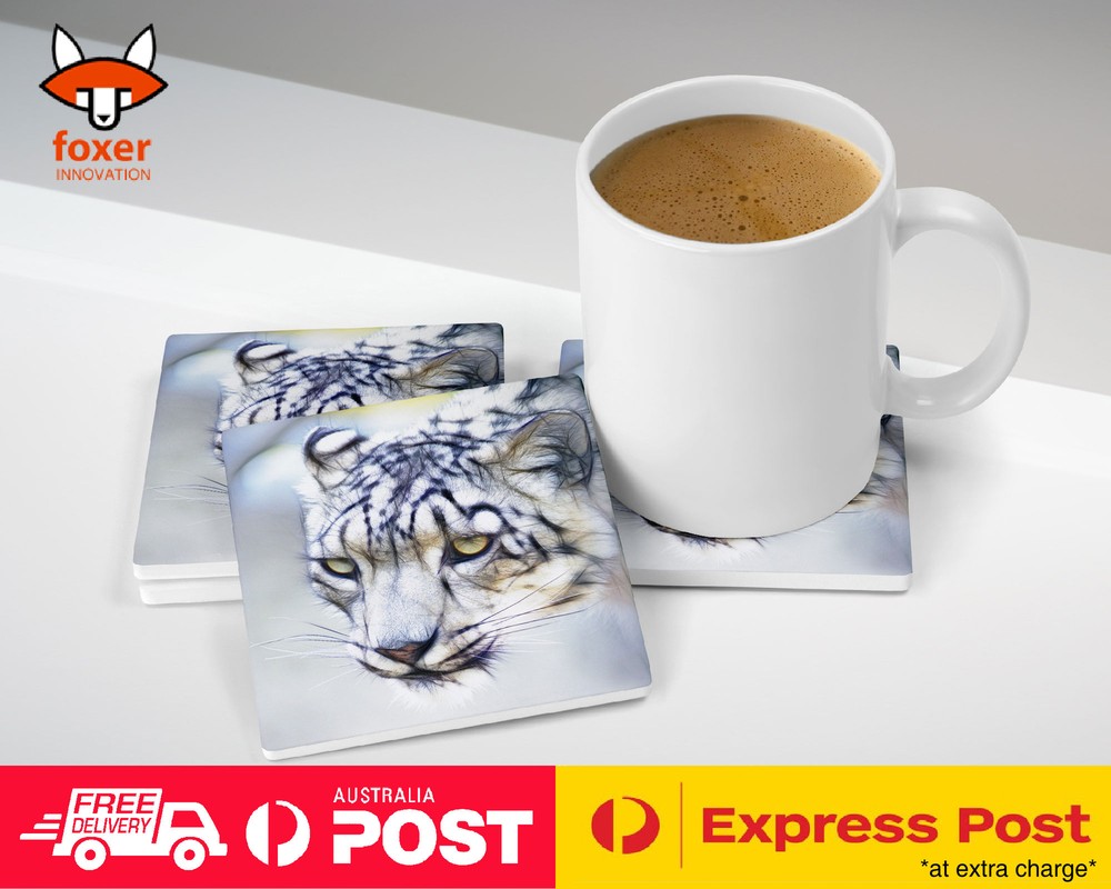 COASTER COFFEE DRINKING MAT|LEOPARD AFRICAN ANIMAL 16