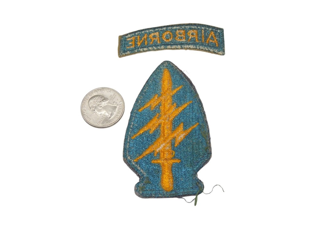 Original Vietnam War SF Special Forces Cut Edge Patch & Tab U1