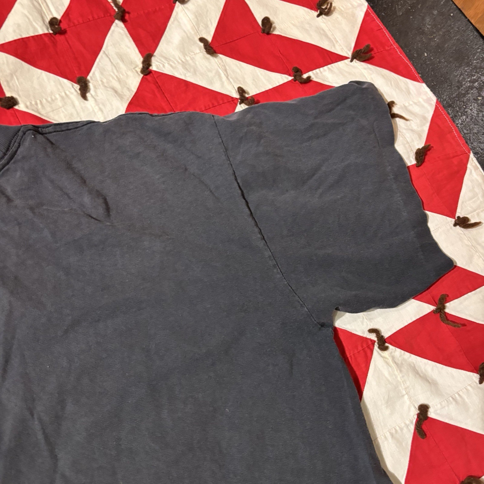 Vintage Murina Blank Black T Shirt Mens XL Distressed As Is Holes