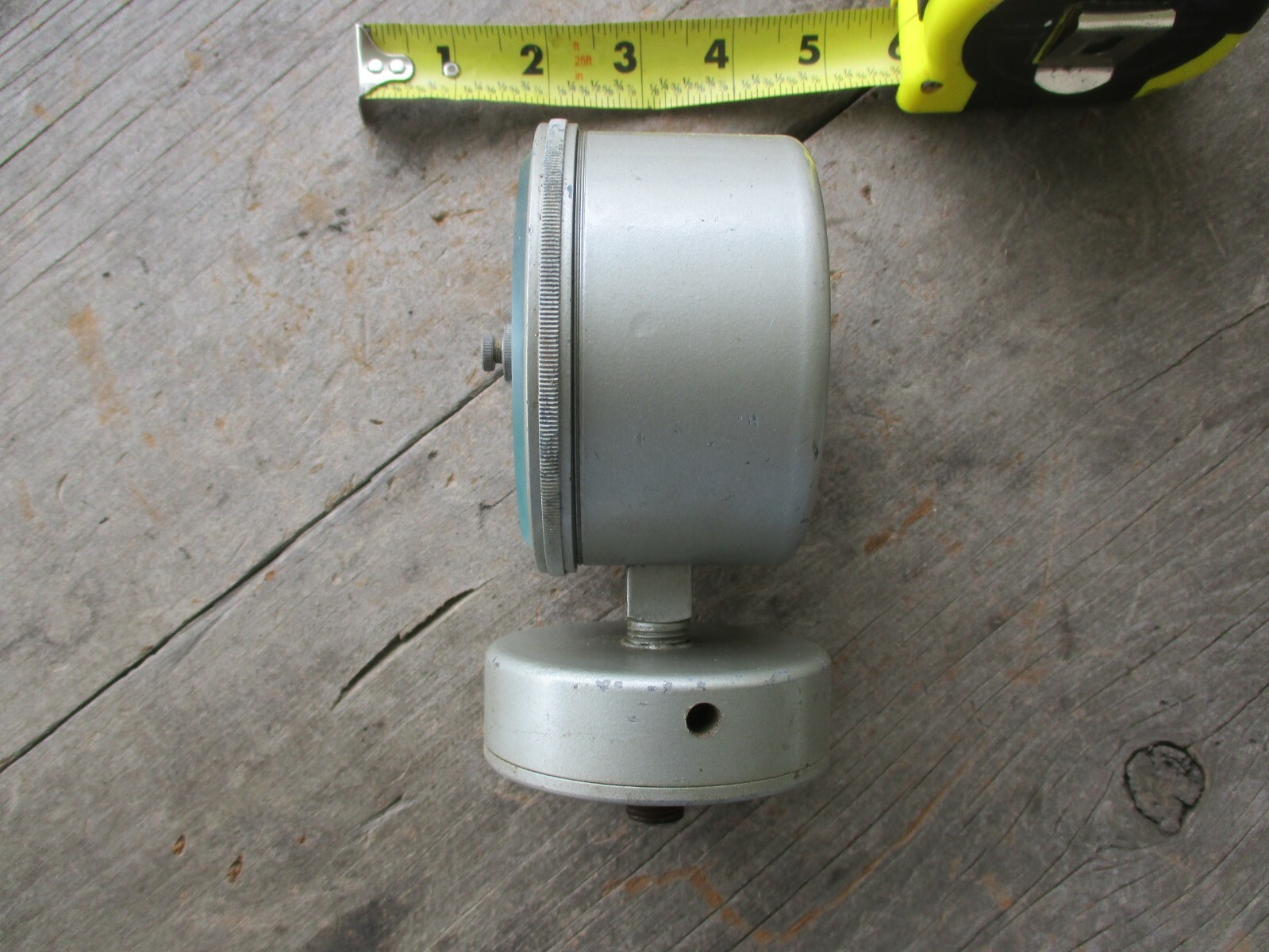 Vintage Amplification Gauge 4” With Beveled Glass Steampunk Decor Lamp Unique