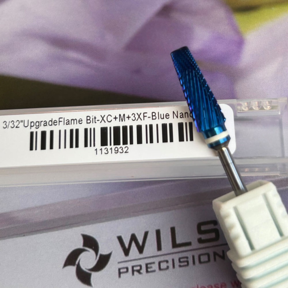 Wilson 3/32" Upgrade Flame nail bits (Blue nano) coating