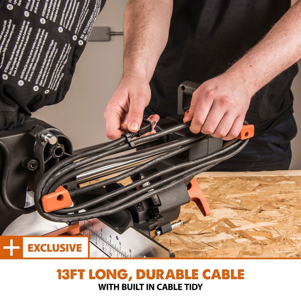 Evolution R255SMS+: Single Bevel Sliding Miter Saw With 10 in. Multi-Material Cu