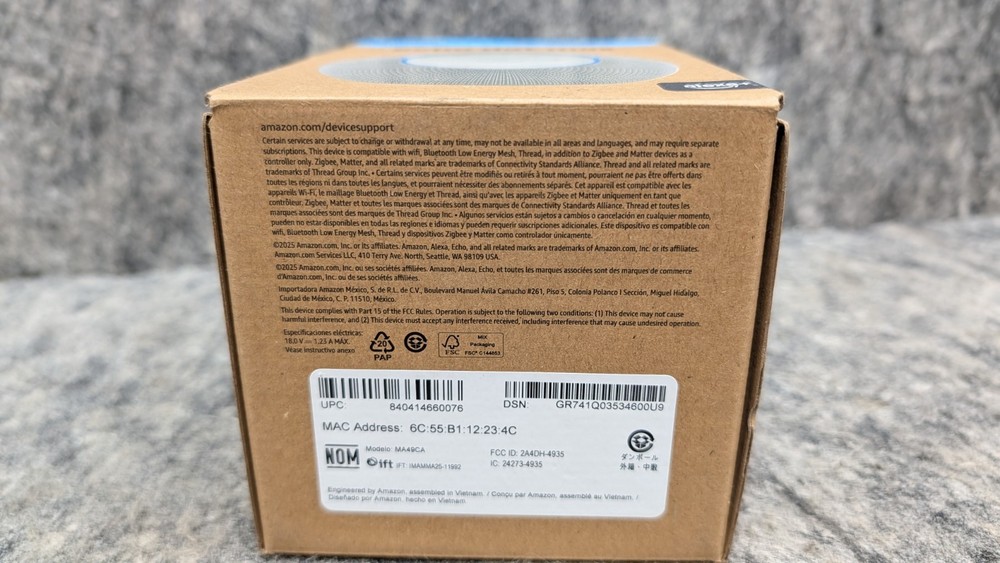 Amazon Echo Dot Max 2025 Newest Model Smart Speaker for Alexa+ MA49CA White