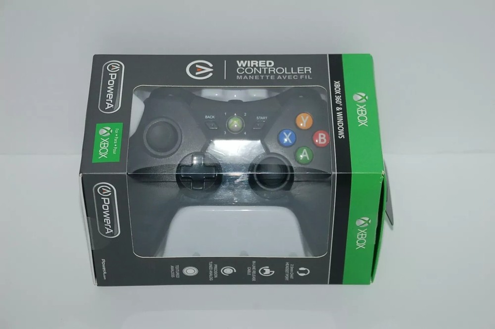 PowerA Genuine Xbox 360 Wired Controller - Black, USB