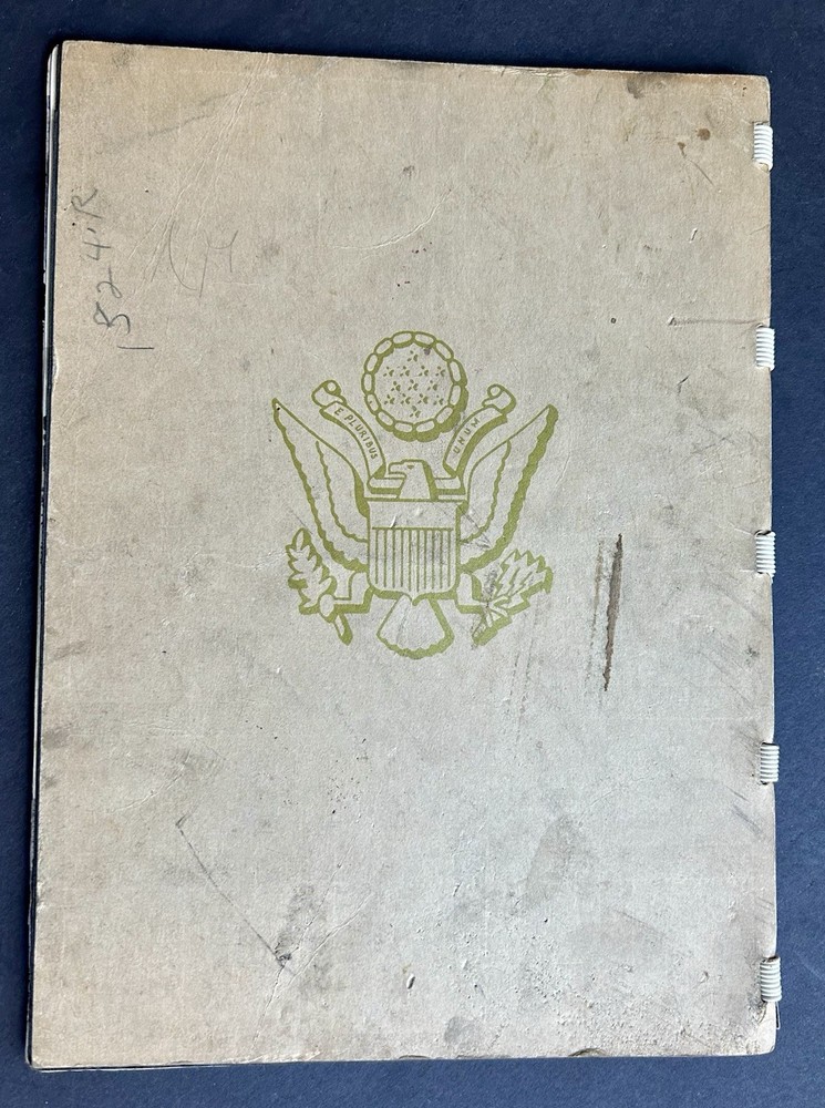 "THIS IS CAMP PICKETT" WW2 BOOKLET w/ GI's Personalized Comments & Notes 1945