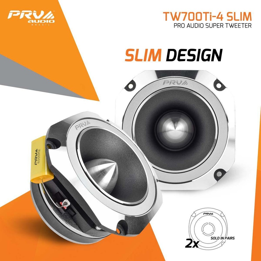 PRV Audio TW700Ti-4-SLIM Super Tweeter 4 Ohm Slim Version Pair