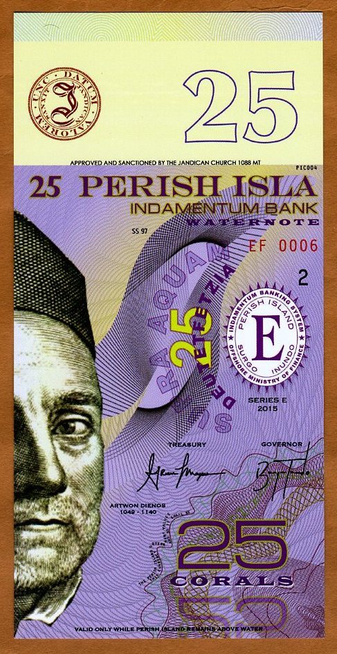 Perish Island, 25 Corals, 2015, Private Issue, UNC POLYMER
