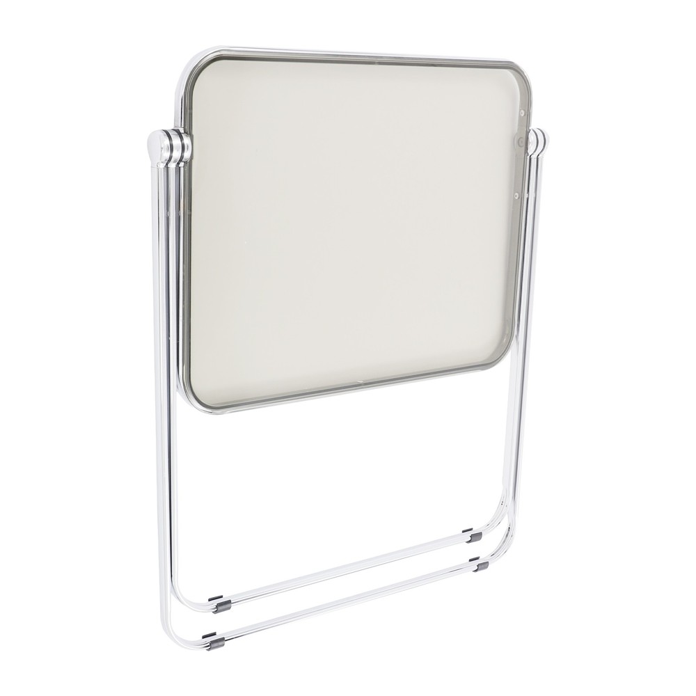 Clear Foldable Side Table, Tiny Desk for Home Office, Small Computer Desk