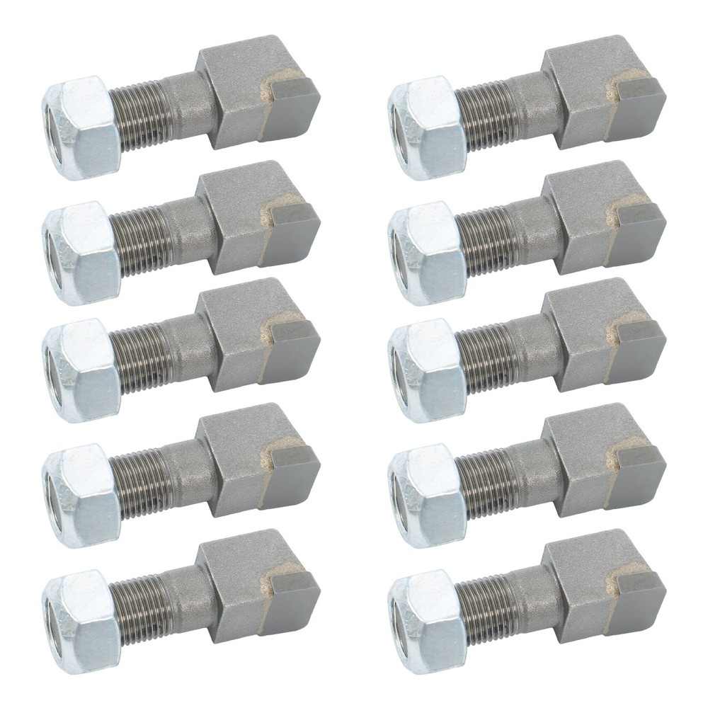 10Pc Threaded Stump Grinder Teeth 2-1/2" For Bradco Shaver Ashland Baumalight US