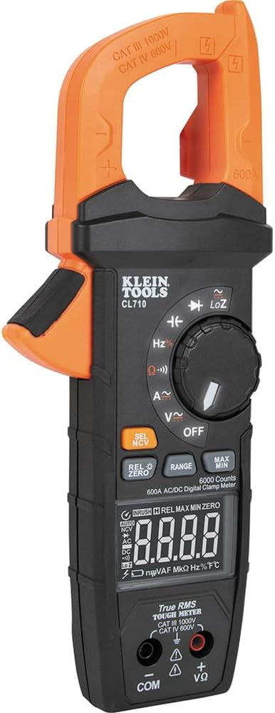 CL710 Digital Clamp Meter - TRMS AC/DC Voltage, Current & More, 1000V Max