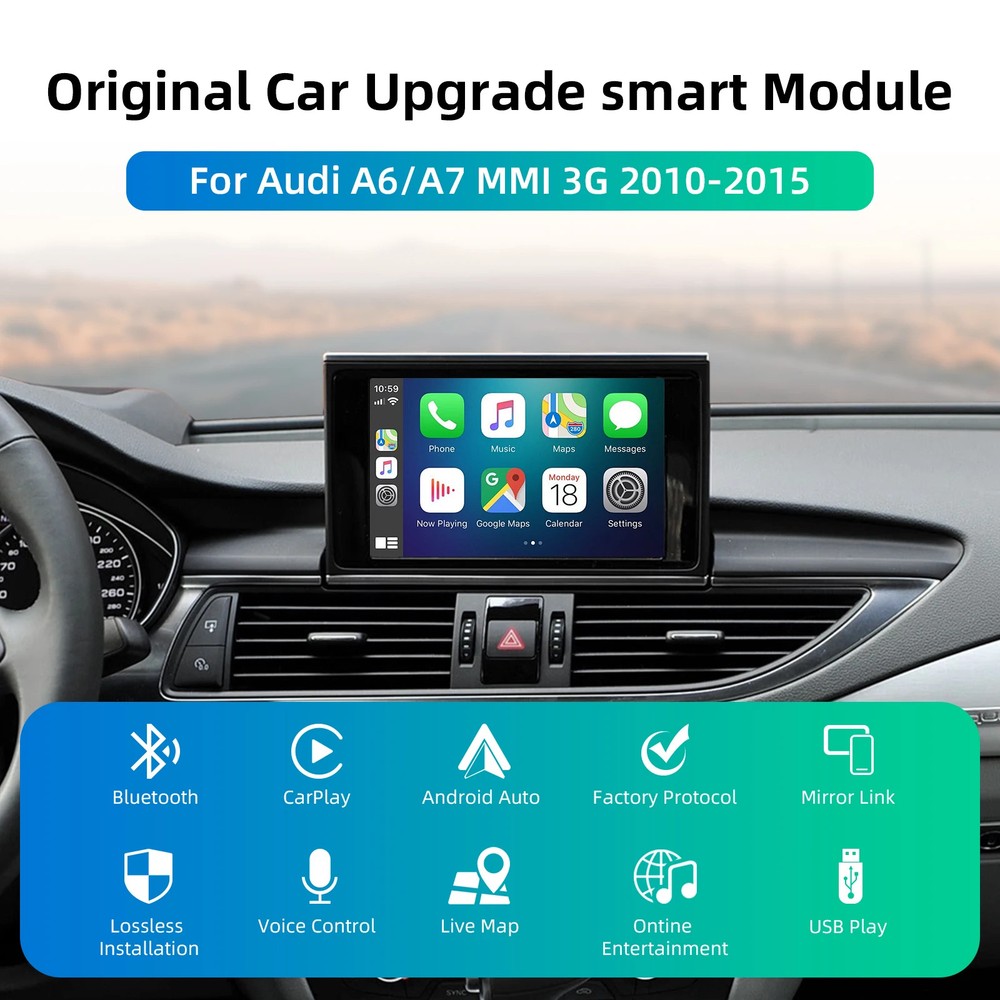 OEM Screen Upgrade Decoder Box for Audi A6/A7 2010-2015 MMI 3G 6.5"/7" Screen