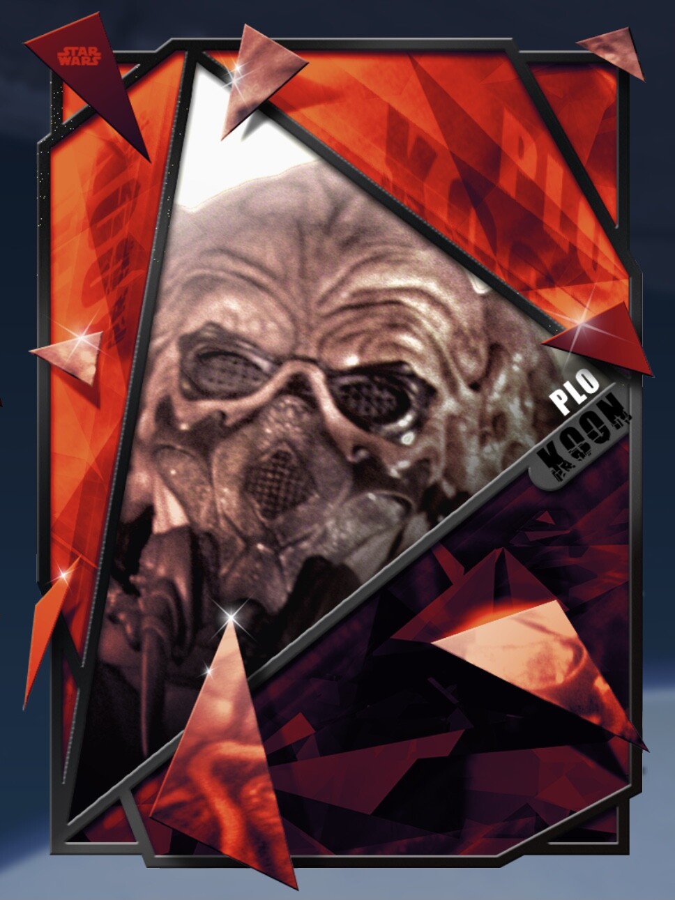 FRACTURED BLACK PLO KOON REVENGE OF SITH LOCK-ON Topps STAR WARS CARD TRADER