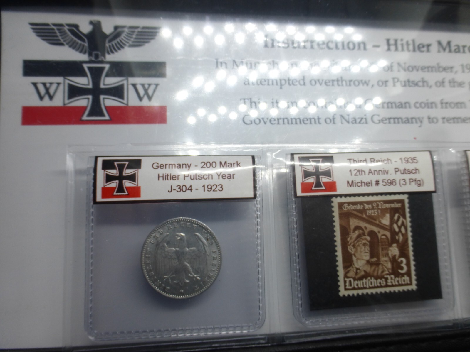 Nazi History Coin / Stamp Album *with COA* - Adolf Hitler's Insurrection, Putsch