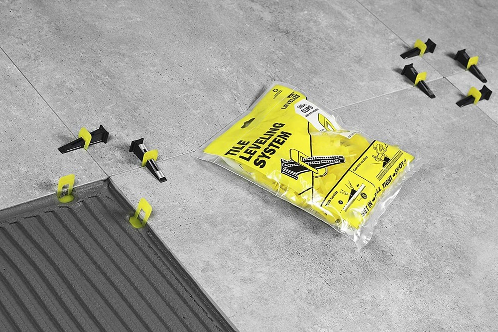 Lippage Tile Leveling System - Clips, Reusable Wedges and Installation Tool