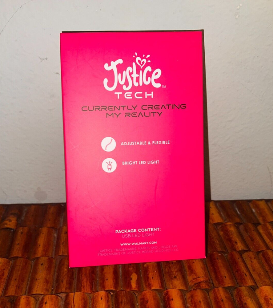 ORIGINAL! JUSTICE TECH SMILEY DESKTOP USB LED LIGHT ADJUSTABLE FLEXIBLE & BRIGHT