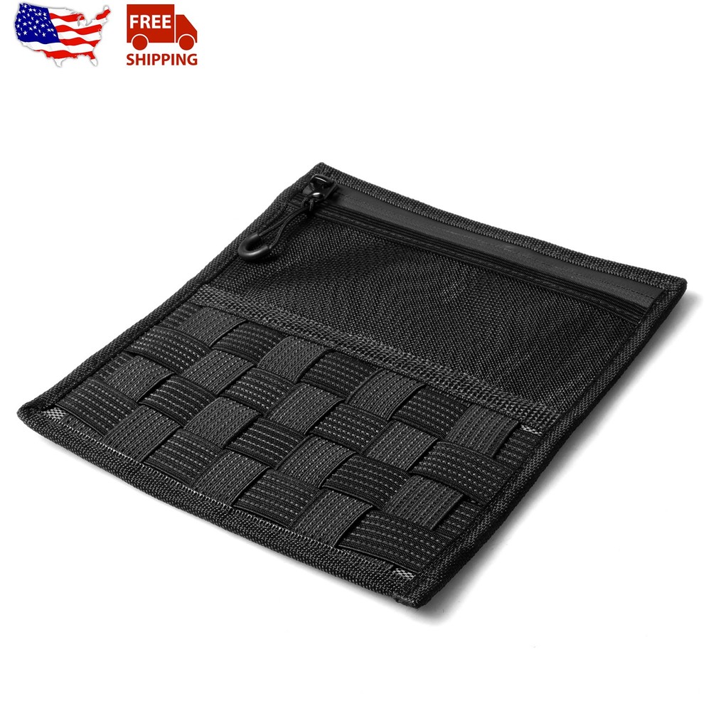 Tactical Webbing Molle Panel Center Console Organizer Storage For Ford F150 17+