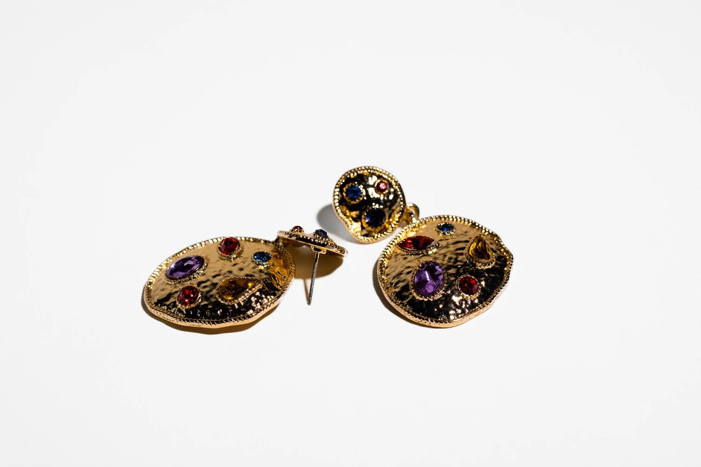 Royal Multi Stone Crystal Earring