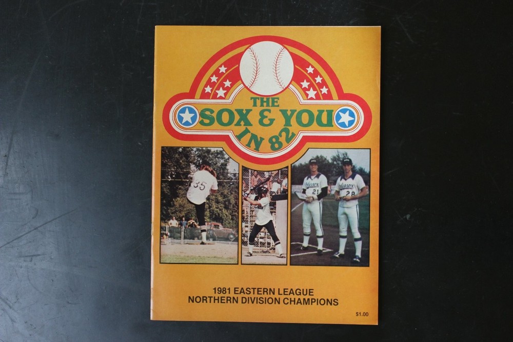 The Sox & You Magazine 1982 Glens Falls White Sox Baseball Program Eastern