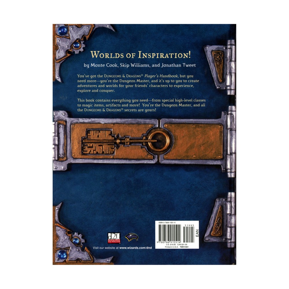 WotC D&D 3rd Ed Dungeon Master's Guide 3.0 VG+/EX