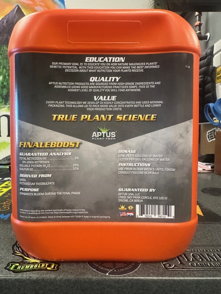 Aptus Finaleboost 5 Liter, 3-0-16