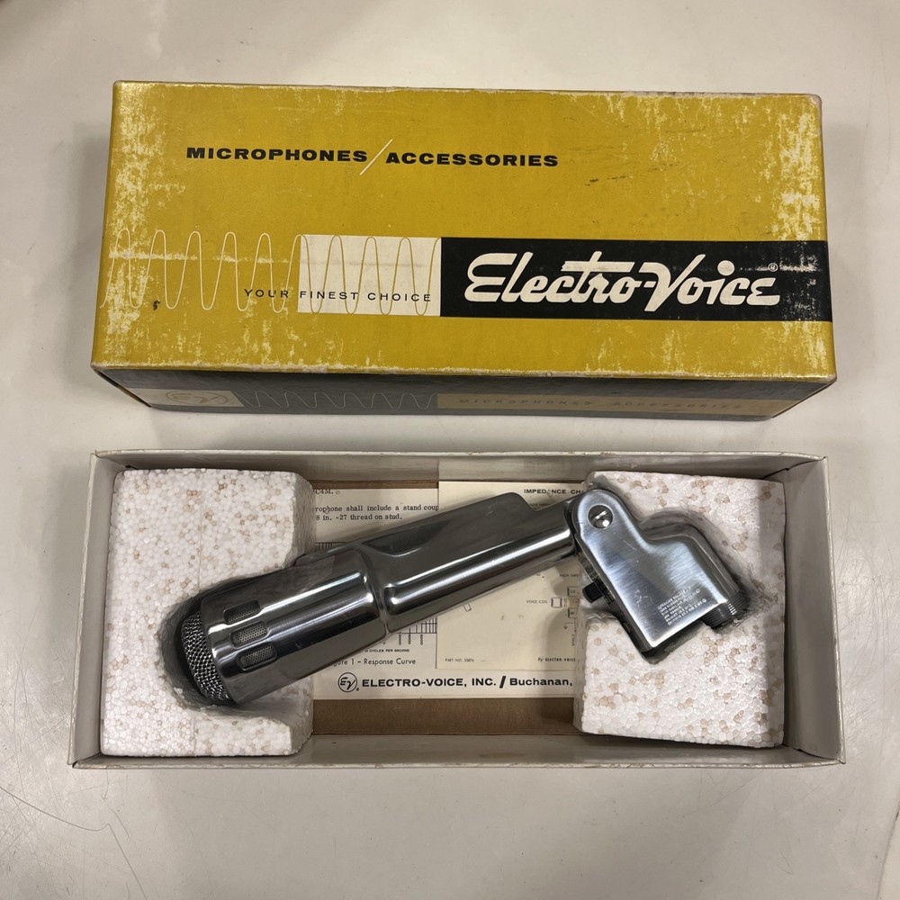 Electro-Voice 664 Microphone Dynamic Cardioid Variable with Original Box Vintage