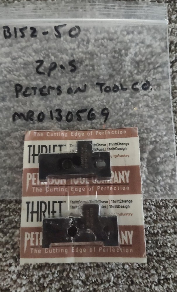 PETERSON TOOL CO. MR0130569 2 PIECES