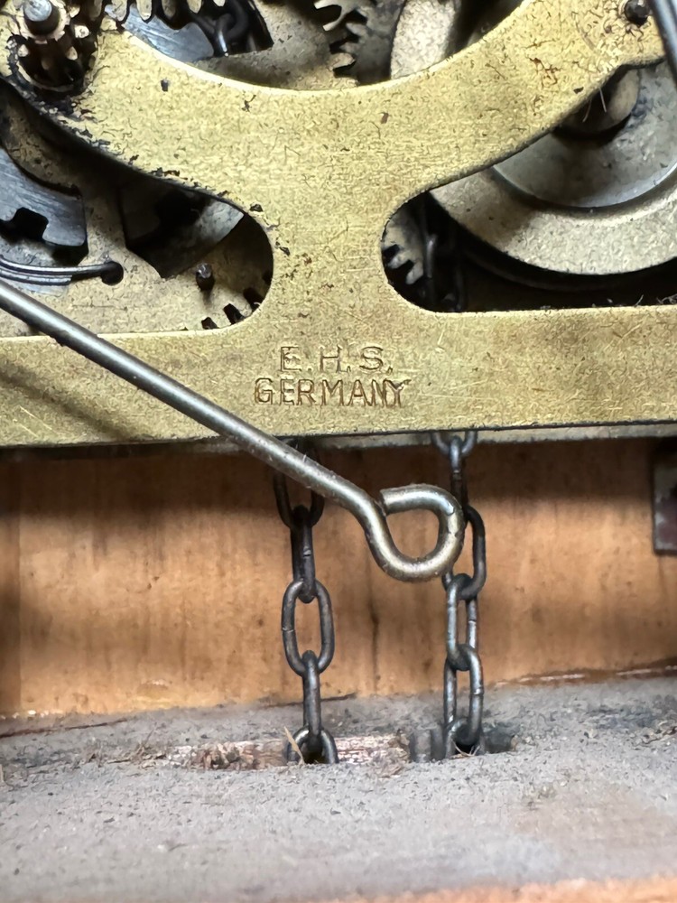 Vintage Germany Black Forest Strike,Cuckoo Clock, 2 Weights Driven Read