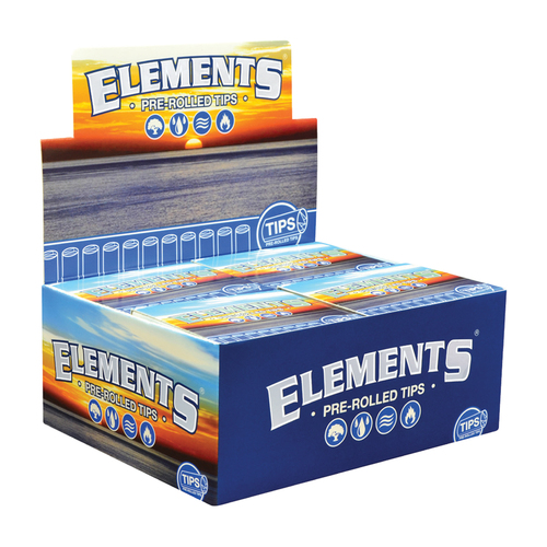 New! ELEMENTS Rolling Papers "PRE-ROLLED TIPS" - 4 PACKS/ 21 PER PACK /84 TOTAL